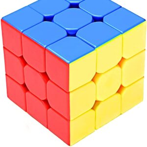 Sticker less 3x3x3 Cube -High Speed, Smooth Turning Magic Puzzle