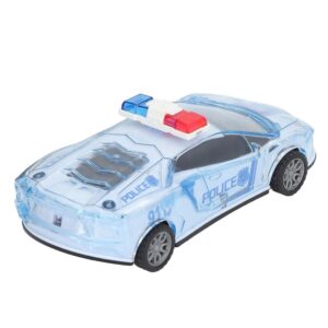 Police Car with Lights, Music, and Friction Power - 3D Super Speed, Colorful Dazzling Lights, and Siren Sound - Educational & Safe Kids Toy