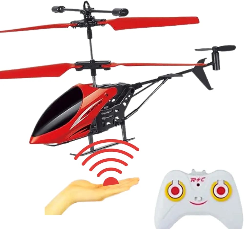 RC Helicopter for Kids - Hand Gravity Sensor, 3D Lights, Charging