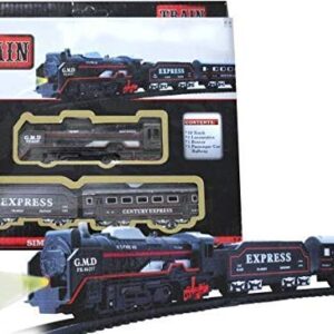 Peppy Pals Model Electric Toy Train Set with Track for Kids  Battery Operated with Sound and Lights (Electric Railway)