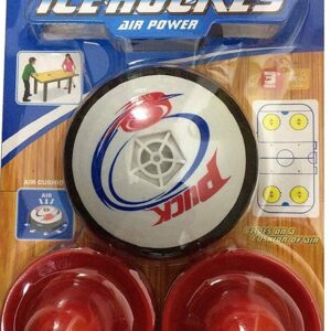 Ice Hockey Game for Kids, Sports Game with 2 Pushers, Smooth Surface Air Cushion Hockey, Indoor Game Gift, Battery Operated, 3+ Years
