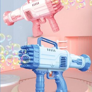 Bazooka LED Bubble Gun - 32-Hole Automatic Bubble Machine for Kids