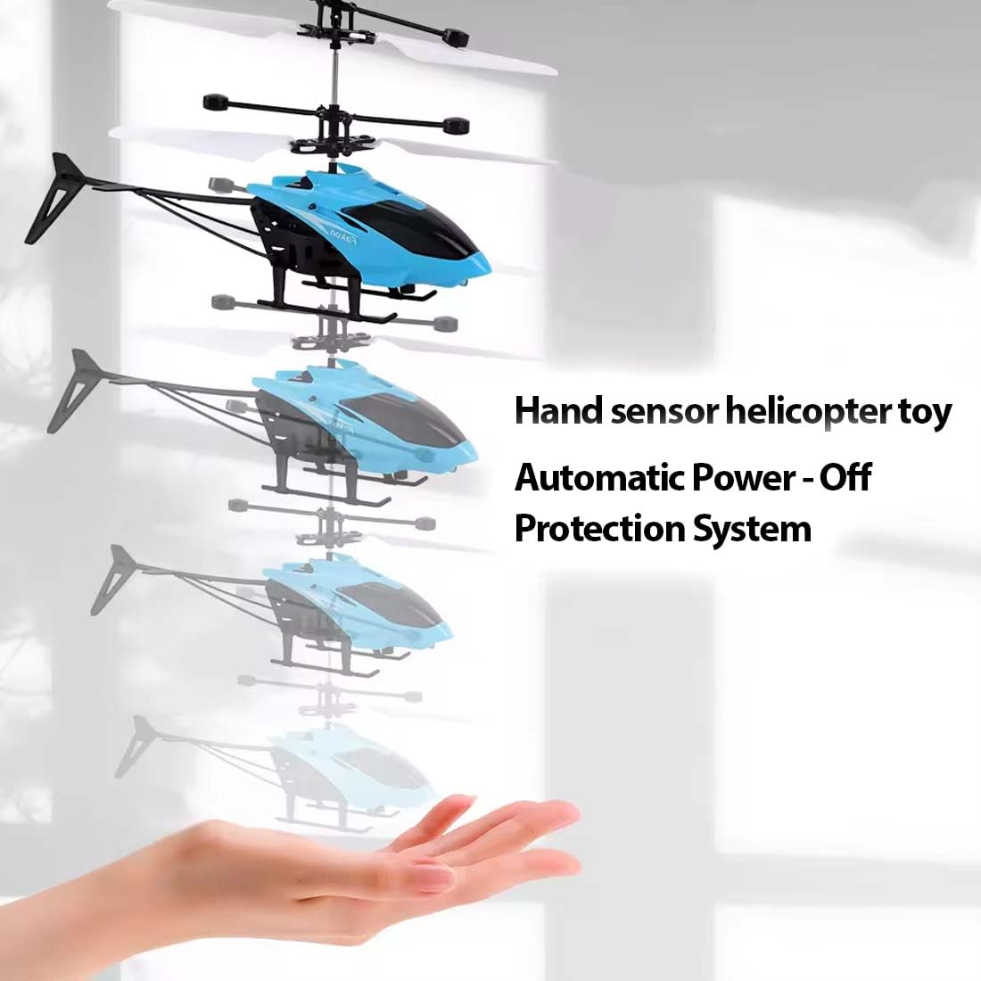 RC Helicopter for Kids - Hand Gravity Sensor, 3D Lights, Charging - Image 5