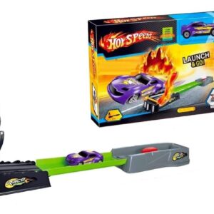 Peppy Pals High Speed Powerful Launch Way Racing Car Launcher Set with 1 Die Cast Metal top speed Stunt Car for Kids.(Multicolor)