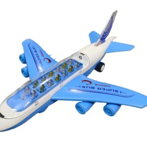 Peppy Pals Airbus Toy Lights & Sound Boys & Girls, Battery Operated Plane with Universal Wheel (Doesn't Fly)