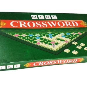 Peppy Pals Mini Educational Crossword Board Game for Kids and Adults Multicolor
