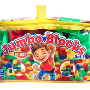 Peppy Pals Jumbo Pack of Building Blocks with Different Shape Game Set - (Large,37 pcs)