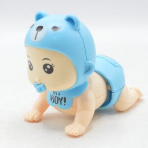 Teddy Bear Them Baby Crawling Toy with Sound Baby Boy, Talking Baby Toy for Babies Kids Boys & Girls (Blue & Pink)