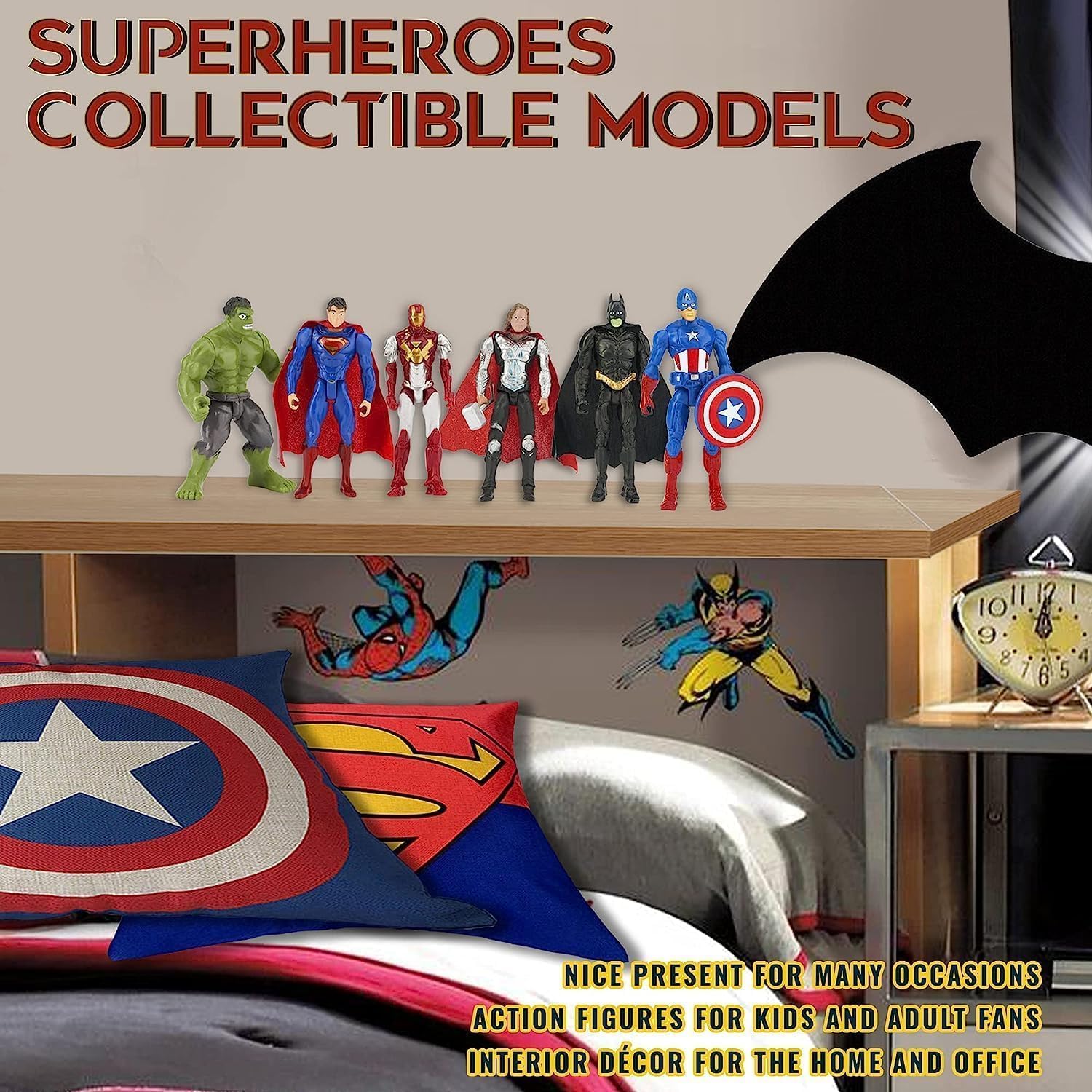 Peppy Pals Superhero Action Figure Toys in Superheroes Set of 10 Figures Toy for Kids (Set of 10 Action Figures) - Image 3